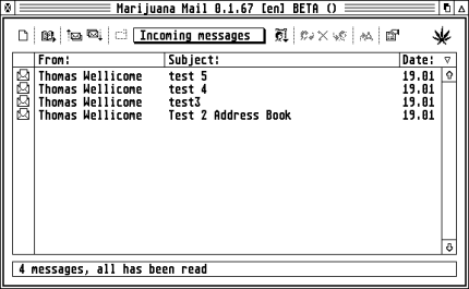 [Screen-shot: Marijuana Mail]